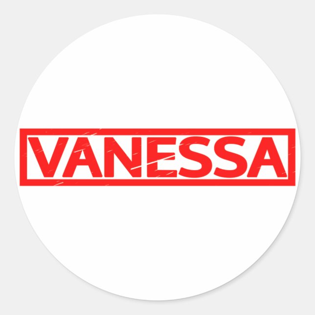 Adesivo Redondo Vanessa Stamp (Frente)