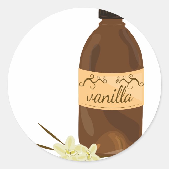 Adesivo Redondo Vanilla Extract (Frente)