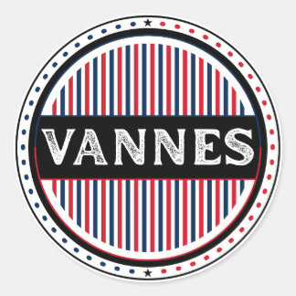 Adesivo Redondo Vannes City Pride Emblem – French Identity