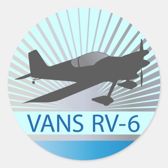 Adesivo Redondo Vans RV-6 (Frente)