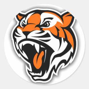 ADESIVO REDONDO VÃO OS TIGRES!