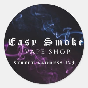 Adesivo Redondo Vapito Compre de fumaça colante clássico redondo