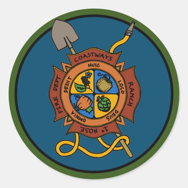 Adesivo Redondo Vara Costeira Ranhura 1" Mangueira (Frente)