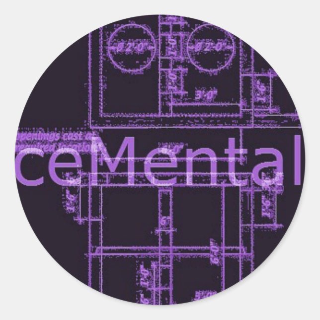 Adesivo Redondo Vara dentária (Frente)