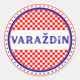 Adesivo Redondo Varaždin City Pride Emblem – Croatian Identity