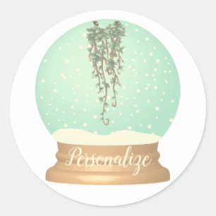 Adesivo Redondo Vareta verde-branca