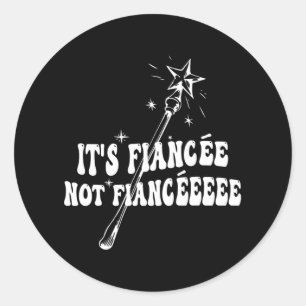 Adesivo Redondo Varinha de Feiticeiro para Festa de Noivado da Noi