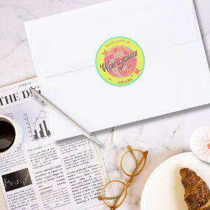 Adesivo Redondo Varsóvia polska Polônia souvenir