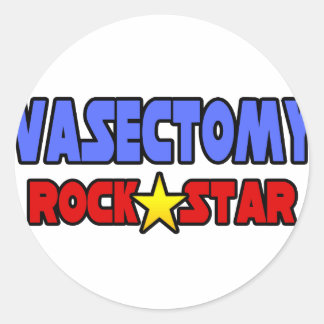 Adesivo Redondo Vasectomy Rock Star