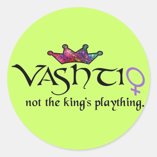 Adesivo Redondo Vashti Stickers (Frente)