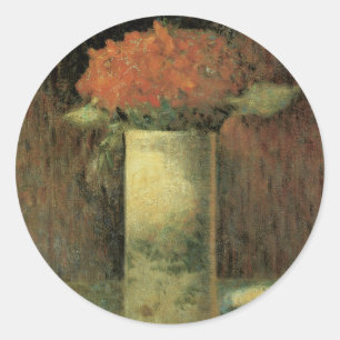 Adesivo Redondo Vaso das flores