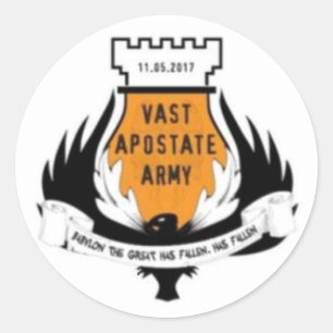Adesivo Redondo Vast Apostate Army Sticker