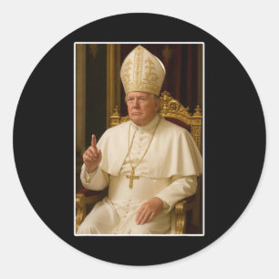 Adesivo Redondo Vaticano Christian Um Novo Papa Engraçado Político