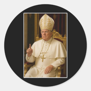 Adesivo Redondo Vaticano Christian Um Novo Papa Engraçado Político