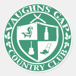 Adesivo Redondo Vaughs Gap Country Club Sticker
