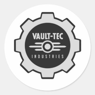 Adesivo Redondo Vault-Tech