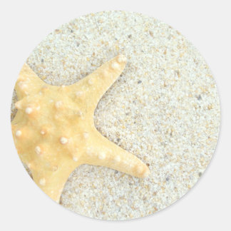 Adesivo Redondo Vazio Beach Theme Stickers 001