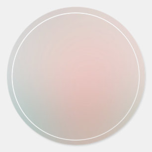 Adesivo Redondo Vazio de Modelo Colorida Moderna da Trendy Elegant