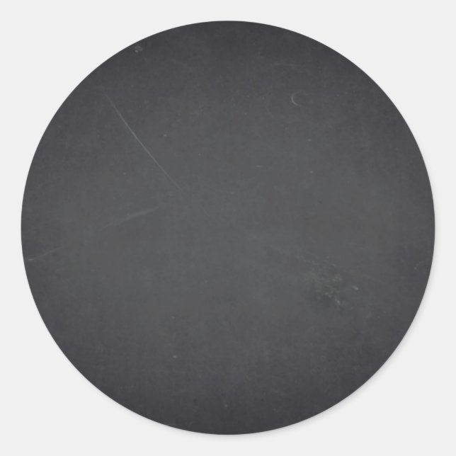 Adesivo Redondo Vazio Faux Chalkboard Personalizar Texto a Cada Pa (Frente)