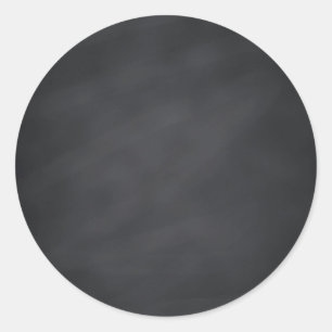 Adesivo Redondo Vazio Faux Chalkboard Personalizar Texto a Cada Pa