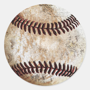 Adesivo Redondo Vazio Legal Vintage Baseball Stickers ou Adicionar