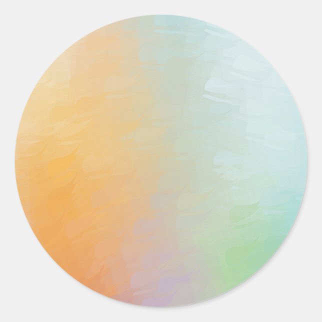 Adesivo Redondo Vazio Modelo Abstrato azul-amarelo-rosa-rosa (Frente)