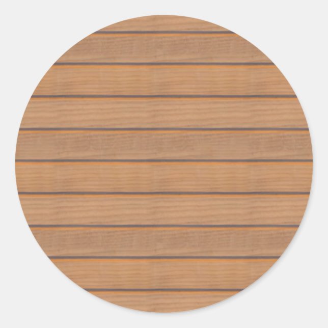 Adesivo Redondo Vazio Personalizado Natureza Elegante Da Madeira C (Frente)