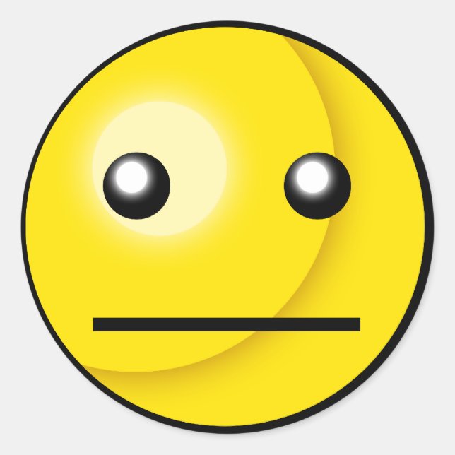 Adesivo Redondo Vazio Stare Sticker (Frente)