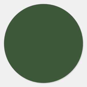 Adesivo Redondo Vazio Verde-Oliva Elegante