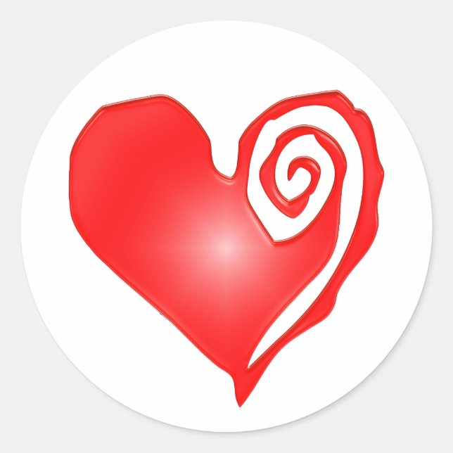 Adesivo Redondo vedação do invólucro cardíaco espiral (Frente)