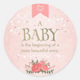 Adesivo Redondo Vedante de chá de fraldas rosa-Dourado