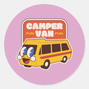 Adesivo Redondo Vedante de diversão de camper
