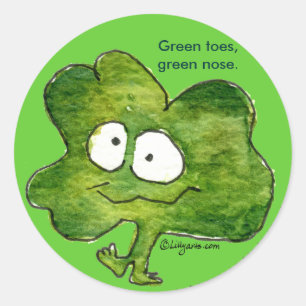 Adesivo Redondo Vedante dos Dedos Irlandeses