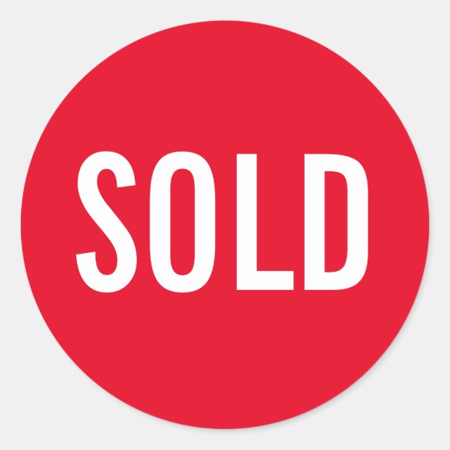 Adesivo Redondo Vedante Vermelho Personalizado (Frente)