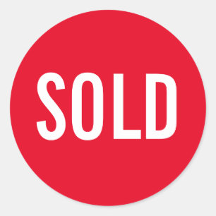 Adesivo Redondo Vedante Vermelho Personalizado