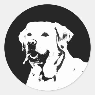 Adesivo Redondo Vedantes de cães de varejo de varejo