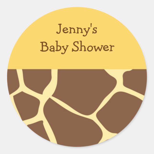 Adesivo Redondo Vedantes de envelopes para impressão de animais de (Frente)