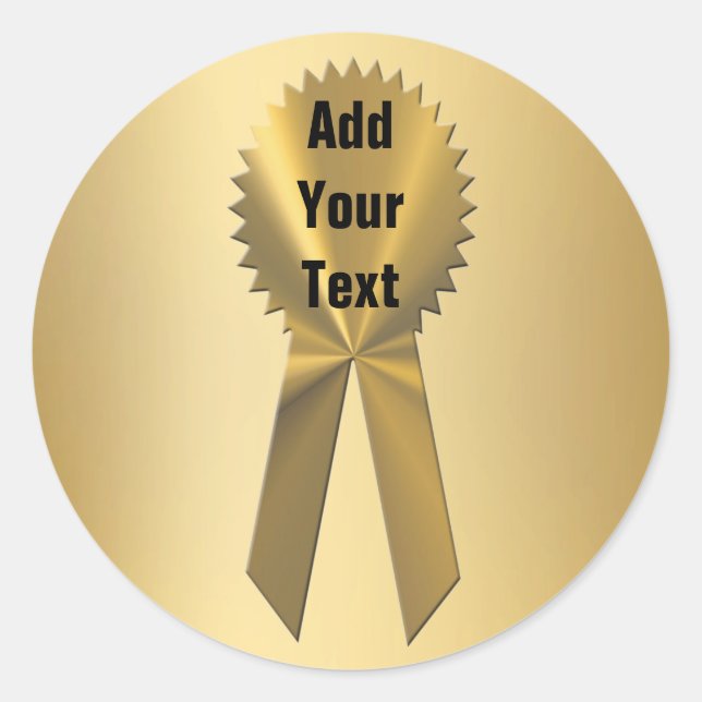 Adesivo Redondo Vedantes De Fita Dourada Duplos E Vinhetas (Frente)