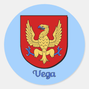 Adesivo Redondo Vega Family Shield Stickers