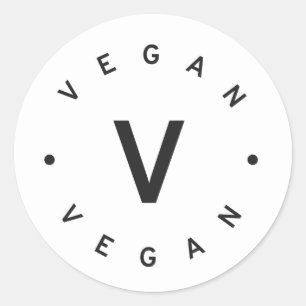 Adesivo Redondo Vegan