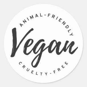 Adesivo Redondo Vegan