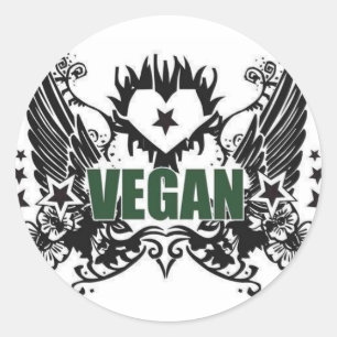 Adesivo Redondo Vegan