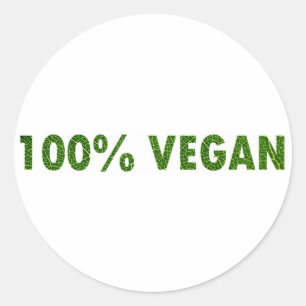 Adesivo Redondo Vegan 100%