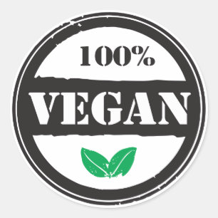 ADESIVO REDONDO VEGAN 100%