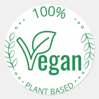 Adesivo Redondo Vegan com base em 100% na planta
