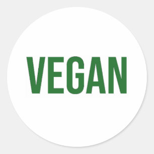 Adesivo Redondo Vegan - Direitos dos animais