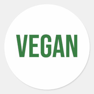 Adesivo Redondo Vegan - Direitos dos animais