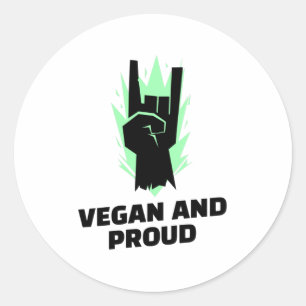 Adesivo Redondo Vegan E Orgulhoso - Ativistas Vegan