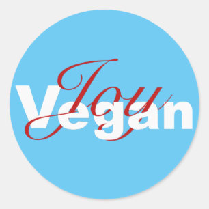 Adesivo Redondo Vegan Joy (Versão leve)