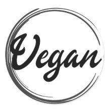 Vegan Logo Classic Round Sticker